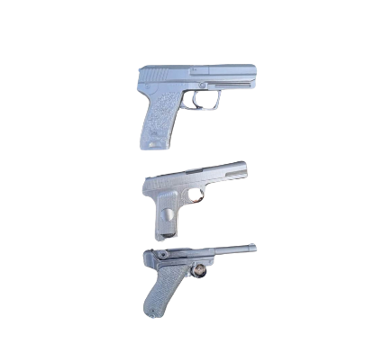 Pistols sets Luger P08+ Tokarev TT+ Heckler&Koch USP HK